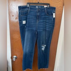 Old navy the power jean ripped ankle length